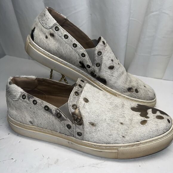 Chocolat Blu Neve Cowhide Design Brown Tan Shoe Size 7.5 - Picture 1 of 10